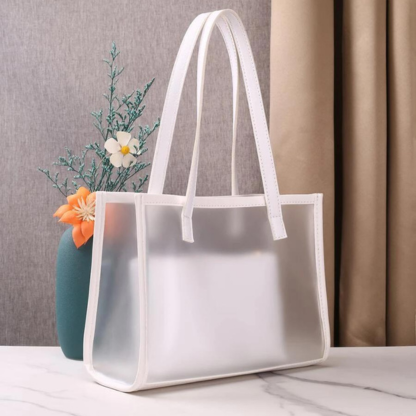 Clear Satchel Bag With Inner Pouch